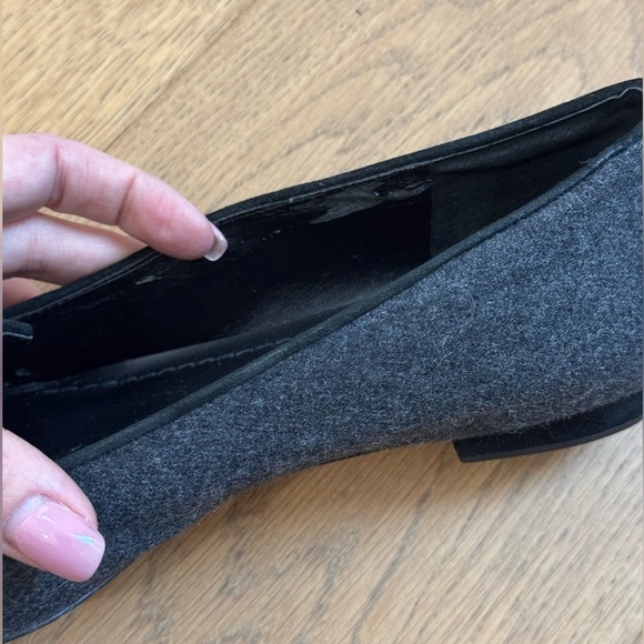 VANELi Gray Wool Pointed Flats with Bow Detail - Ladies 38 - EUC - Picture 11 of 14